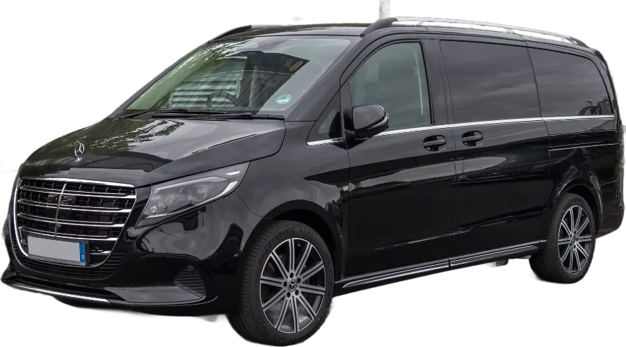Black Mercedes-Benz V-Class van